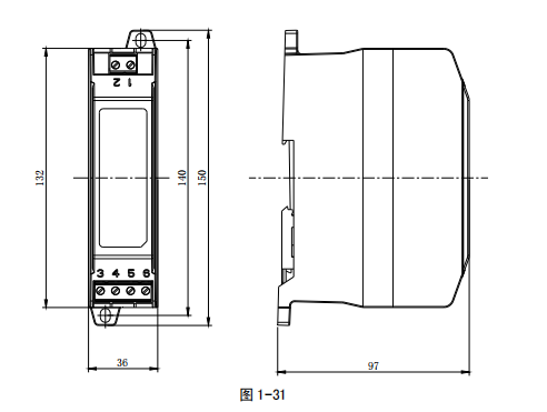 保定海灣GST-LD-N8402(Ex)電源隔離式安全柵安裝參數